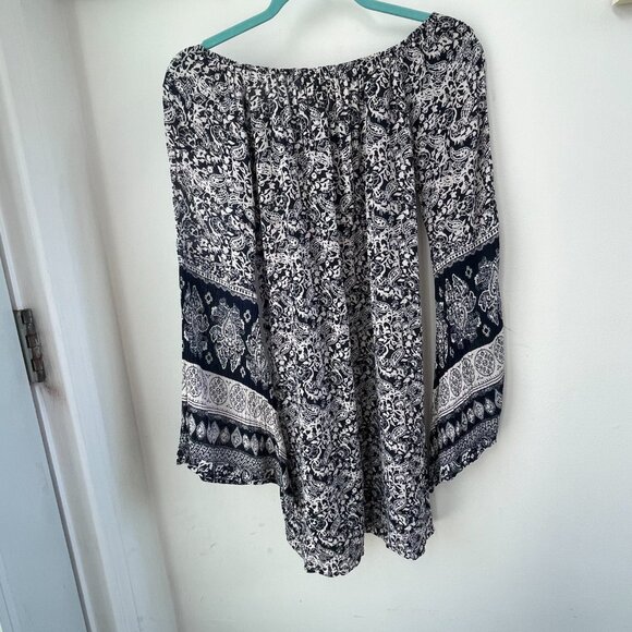 California Moonrise Dress or long tunic Navy Blue White Bohemian Size XS - Picture 5 of 12